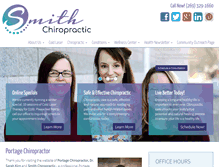 Tablet Screenshot of portagechiropractors.com